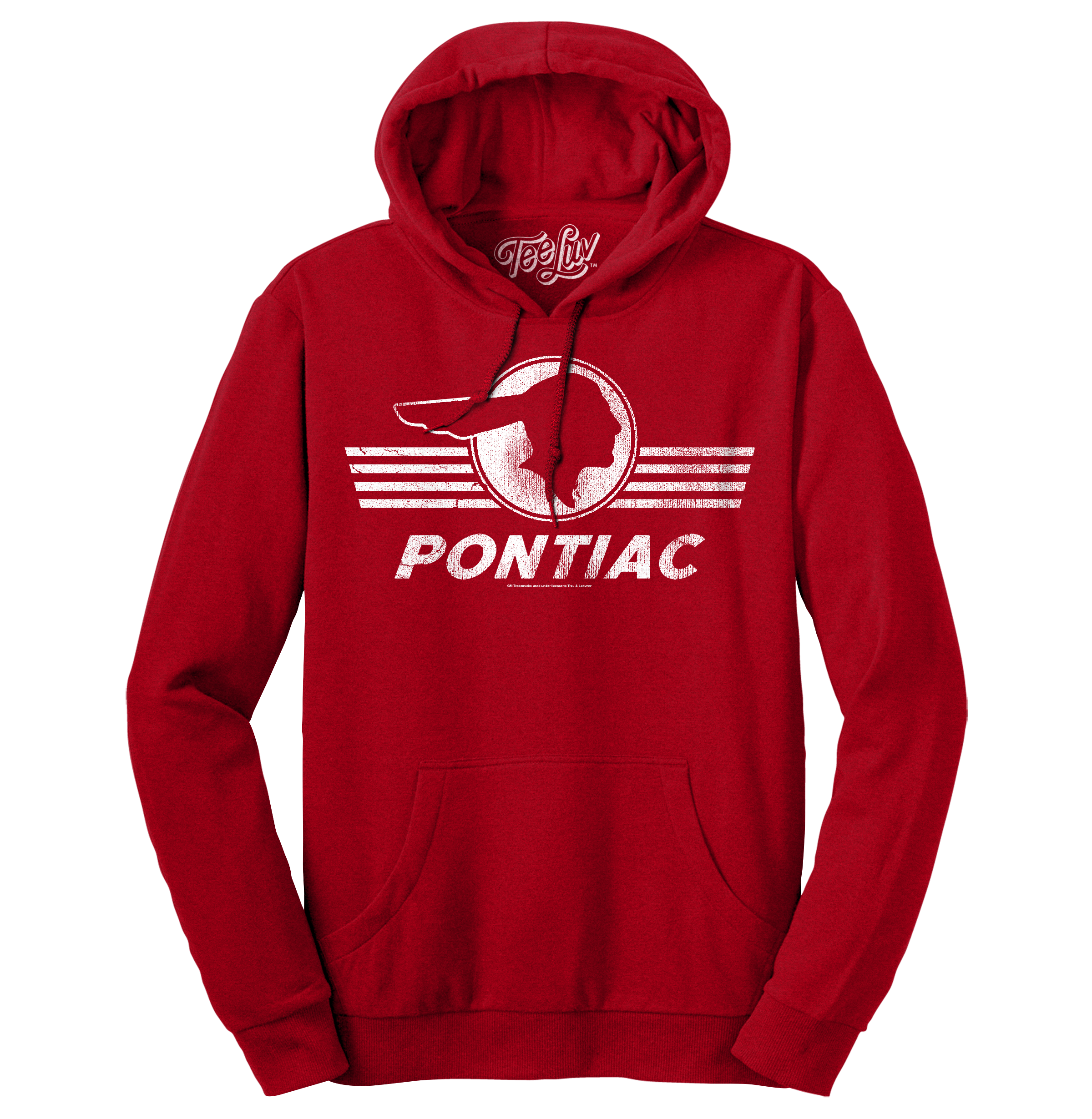 Pontiac Logo Hooded Sweatshirt - Red